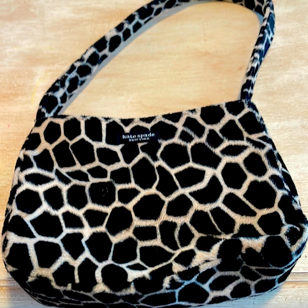Kate spade fuzzy fabric patterned bag
